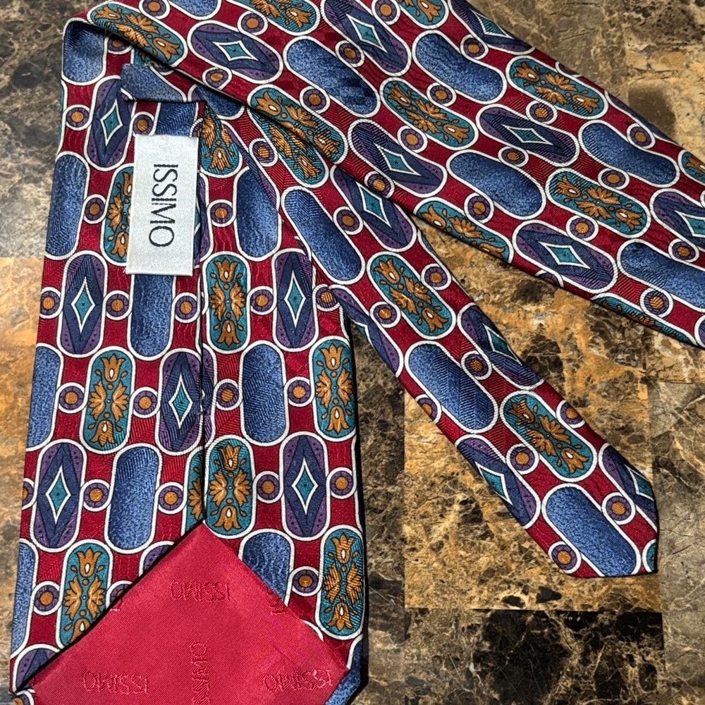 Colorful Geometric Patterned Tie